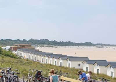 Overzicht strand vrouwenpolder